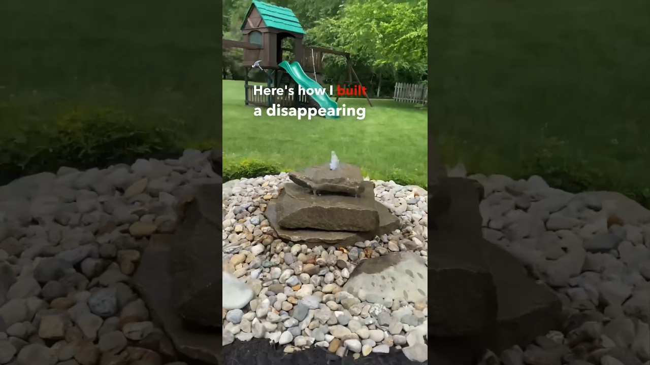 Simple DIY back yard water feature? 💧 Lets do it!  #diybackyard #landscaping  #waterfeature
