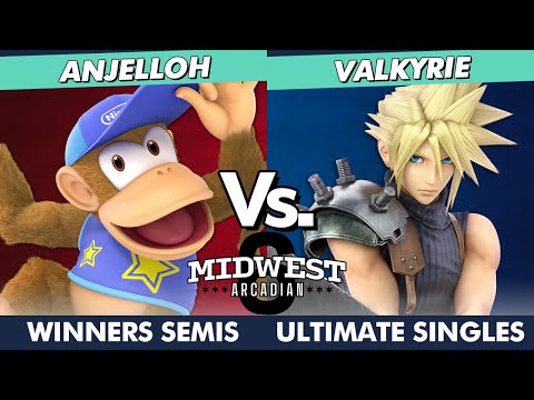 Midwest Arcadian 6 Winners Semis - ANJELLOH (Diddy Kong, Luigi) Vs. VALKYRIE (Cloud) SSBU Ultimate