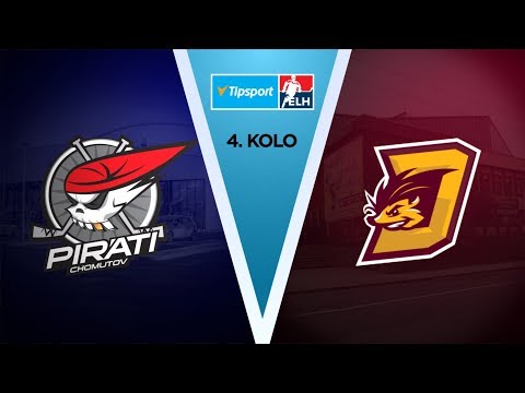 4. kolo TELH: Piráti Chomutov - HC Dukla Jihlava 4:3 po prodloužení sestřih