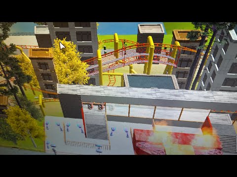 Human Torch's Family Fireflight onride (RCT3 version)