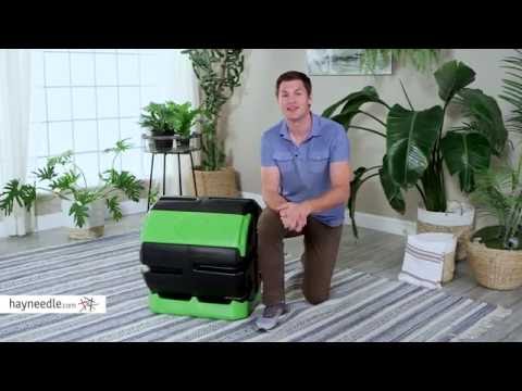 Hot Frog 37-Gallon Recycled Plastic Compost Tumbler - Product Review Video
