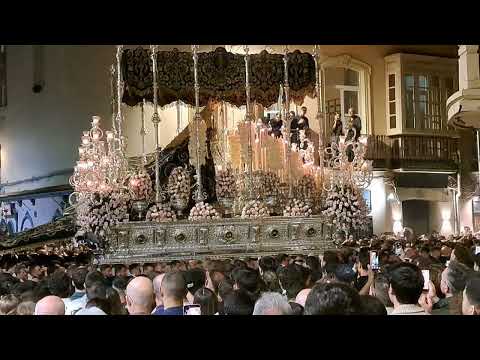 VIRGEN DE LA PAZ  ( CENA ) CURVA CALLE CARCER CON ÁLAMOS SEMANA SANTA MÁLAGA 2026 