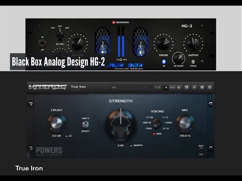 Black Box Analog Design HG-2 vs Kazrog True Iron | Saturation Plugins | Demo- Test