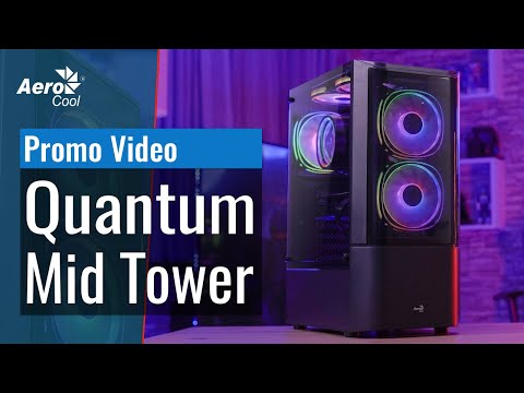 Aerocool Quantum v3 TG juodas ATX ACCM-PV30133.11 video