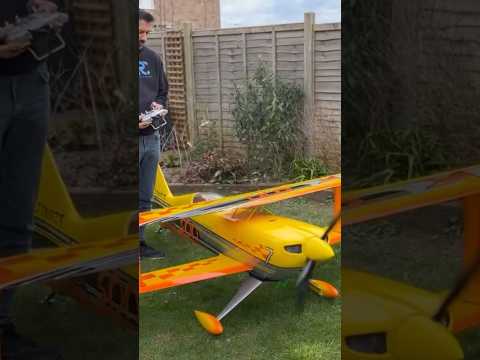 First run of the GP123 in the Krill Ultimate #rcplane #rcpilot #biplane