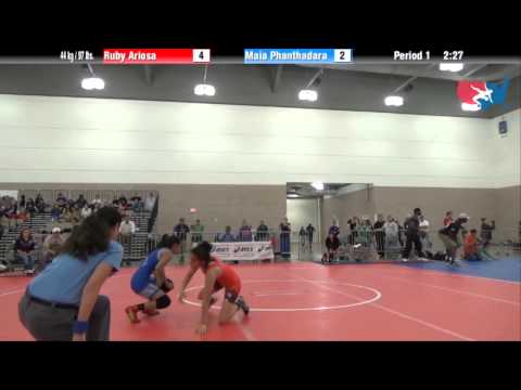 FILA Junior 44 kg / 97 lbs. - Ruby Ariosa vs. Maia Phanthadara