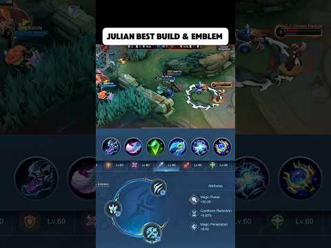 Julian best build & emblem! #mobilelegends #julian #mlbb #MLBBCreator#MLBBALLSTAR