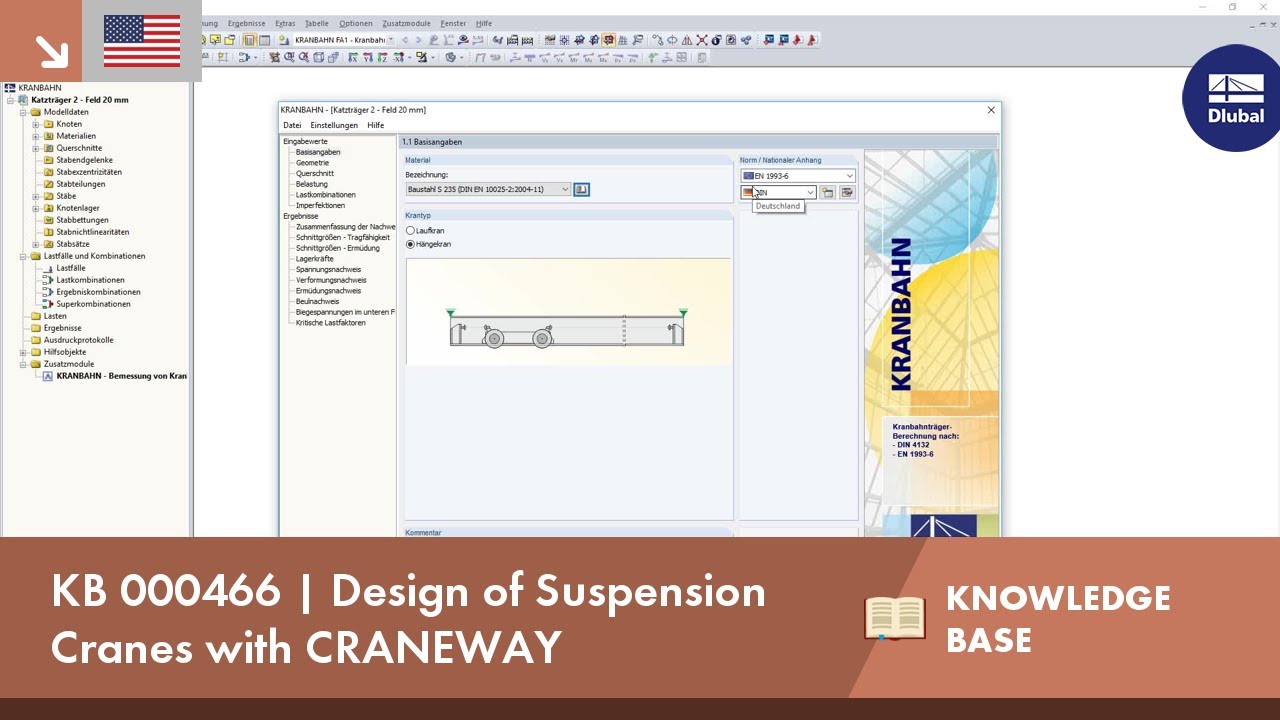 KB 000466 | Design of Suspension Cranes with CRANEWAY