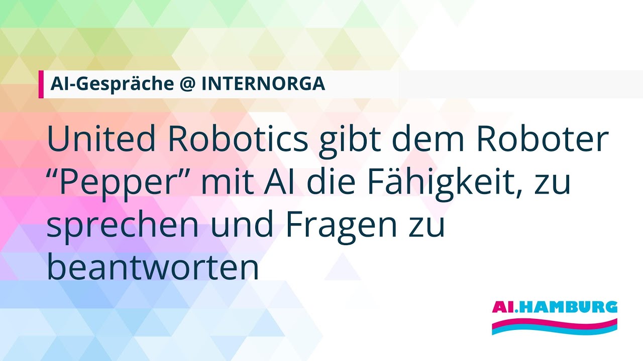 United Robotics gibt dem Roboter “Pepper” mit AI die Fähigkeit, zusprechen und Fragen zu beantworten