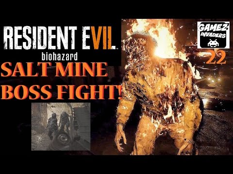Resident Evil 7! ! Salt Mine Boss Fight! Playthrough Part 22