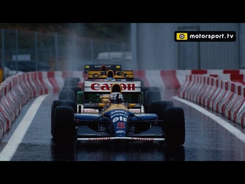 Being chased by Schumacher in the rain - Nigel Mansell