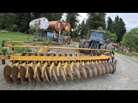 Ploughing with 18 blade Chamberlain disc plough
