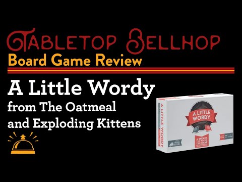REVIEW: A Little Wordy from Exploding Kittens. A clever, competitive, 2-player only word game.