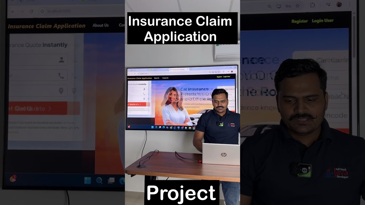 Project: Insurance Claim Application| Join Us now for Project based Learning: +91 7887575991