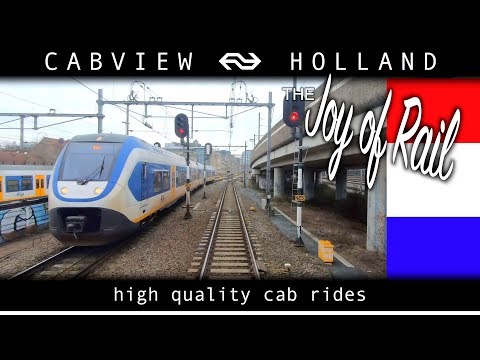 Storm Ciara 1/5 Almere - Utrecht CABVIEW HOLLAND SLT 9feb 2020