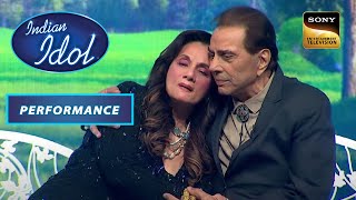 Indian Idol S13  Mumtaz जी और Dharmendra �