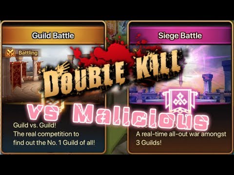 Summoners War G3 GW+4* Siege vs Malicious + Apocalypse