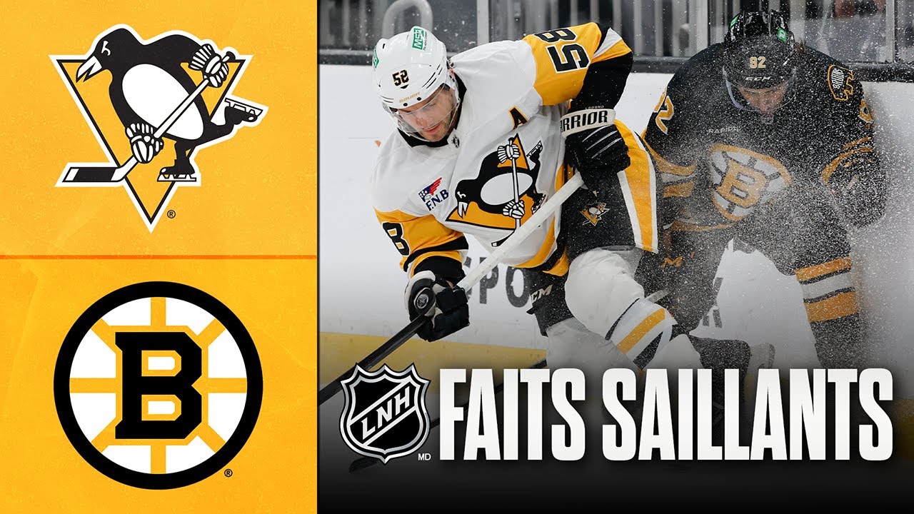 Penguins vs Bruins 11/01/26 | Faits saillants