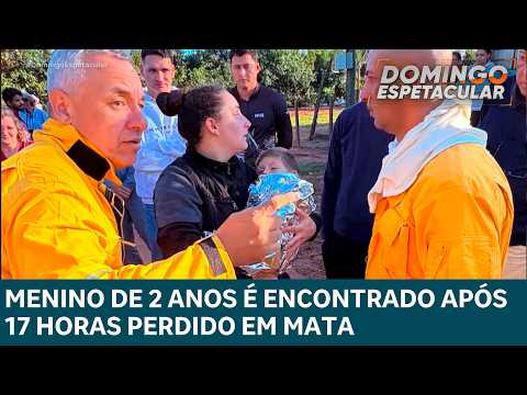 Menino de 2 anos é encontrado após 17 horas perdido em mata de São Paulo