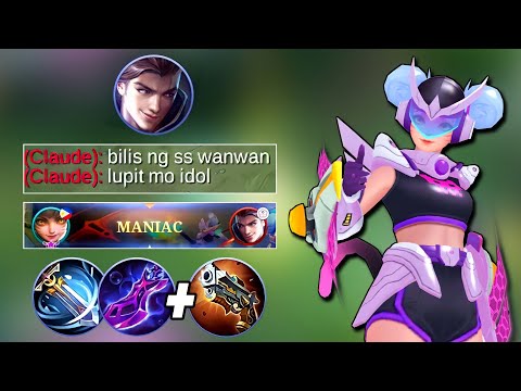 WANWAN FULL ATTACK SPEED BUILD ( Auto Maniac🔥 ) | MLBB