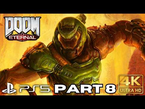 Marauder | DOOM Eternal Gameplay Walkthrough Part 8 | PS5 PS4 Games | 4K HDR | No Commentary Gaming