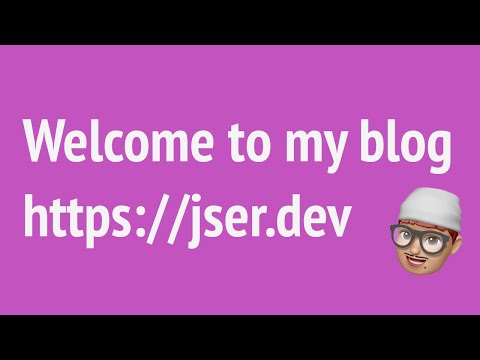 I built my blog jser.dev on github pages | JSer