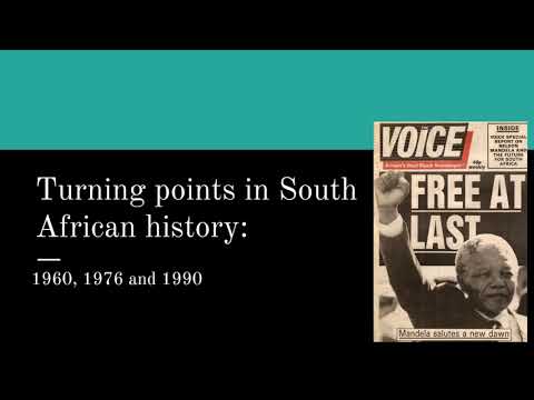 Turning points in South African history Grade 9