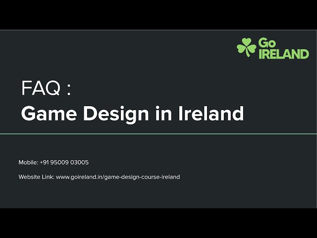 Game Design in Ireland
