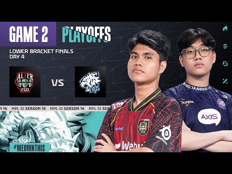 ALTER EGO vs EVOS | Playoffs Day 4 | Game 2 | #MPLIDS16