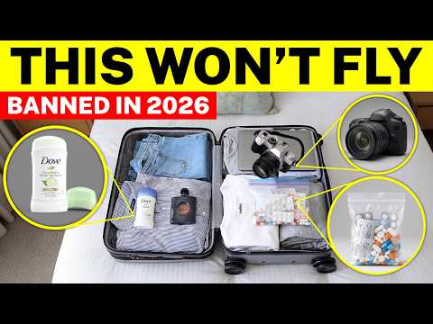 24 Items BANNED From Checked Luggage in 2026 (Immediate Bag Search)