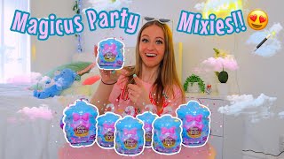 ASMR UNBOXING THE *NEW* MAGIC MIXIES MAGICUS PARTY MYSTERY CAULDRONS!!😱🪄🎀🪩(RAINBOW WATER REVEAL!🫢💦🌈)