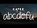 GAYLE - abcdefu (Lyrics)