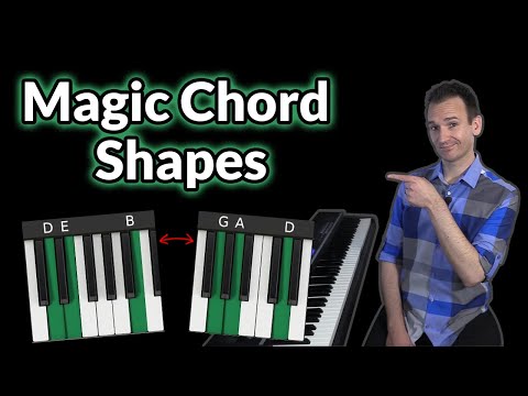 Use these chord shapes for INSTANT beautiful piano chords 🎶