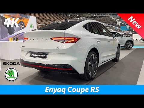 Škoda Enyaq Coupe iV RS 2022 - First FULL review in 4K | Exterior - Interior, Crystal Grill 💎