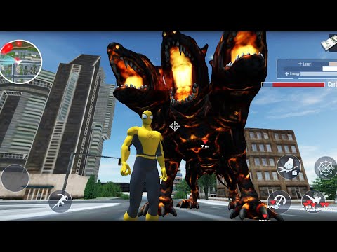 Spider Rope Hero Vs Monster | Flying Spider Rope Hero City Rescue - Android GamePlay