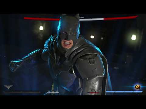 Injustice 2 - Chaper 1 Godfall: Batman vs Robin Fight Gameplay (Environment, Specials) You Coward