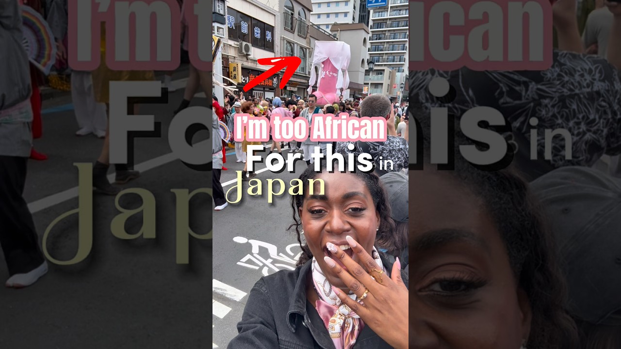 Things I’m way too African for in Japan 😳 #japanlife #japantravel #fertilityfestival #matsuri