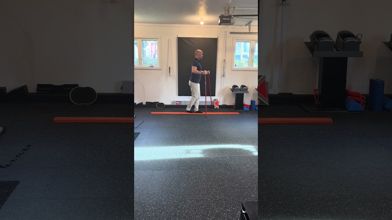 6. Level 1 Balance Beam Backward Walk (Side View)