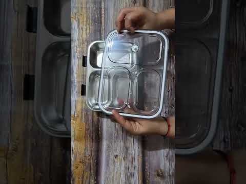 Corporate Gifts Items For 3 SECTION LUNCH BOX STEEL