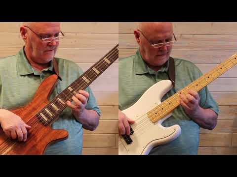 "Warm Guitar" from the new book, "Duets For Electric Basses"