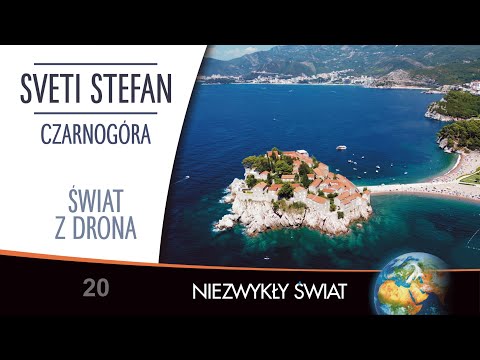 Świat z drona - Sveti Stefan - Czarnogóra - 4K