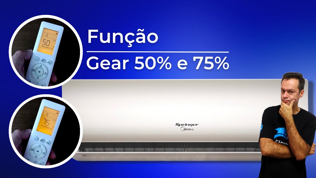 Como economizar energia com os modos gear 75 e 50% do ar condicionado Midea Xtreme Save