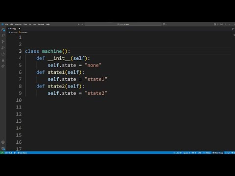 how to make a State Machine in python