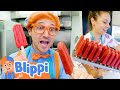 Blippi Makes Fruit Popsicles Learning Healthy Eating For Children Educational Videos For Kids