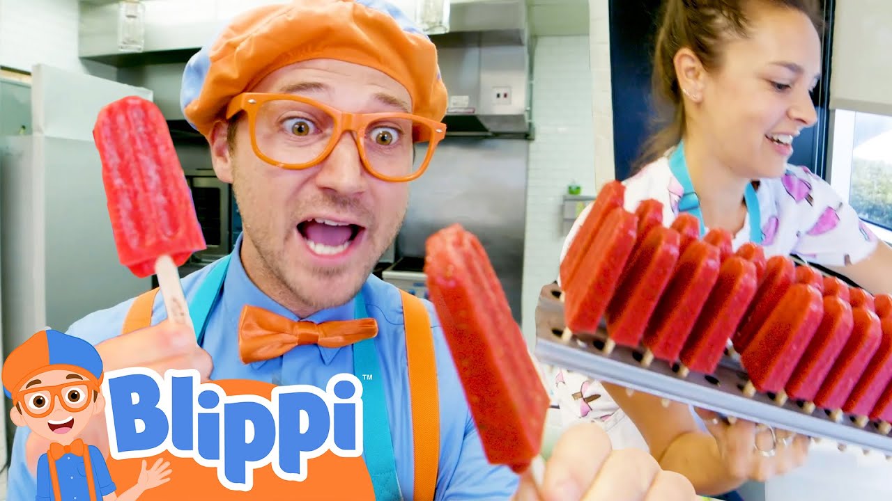 Blippi Makes Fruit Popsicles! | Learning Healthy Eating For Children | Educational Videos for Kids