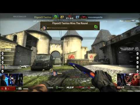 shara beats NiKo to force 5th OT - Flipsid3 vs mousesports MLG CS:GO Major Championship: Columbus