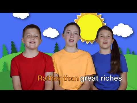 "A Good Name", Scripture Memory Song (Proverbs 22:1)