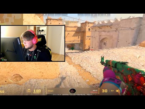 S1MPLE SHOWS 200IQ BOOST ON DUST2!! 🧠