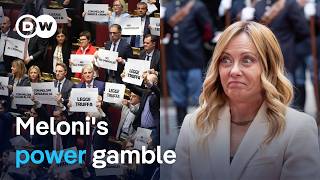 Is Italy's Giorgia Meloni changing the rules to stay in power? | DW News