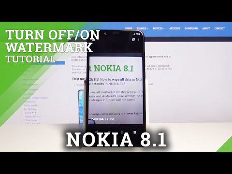 How Turn On / Off Camera Watermark to in Nokia 8.1 – Sign Your Photos